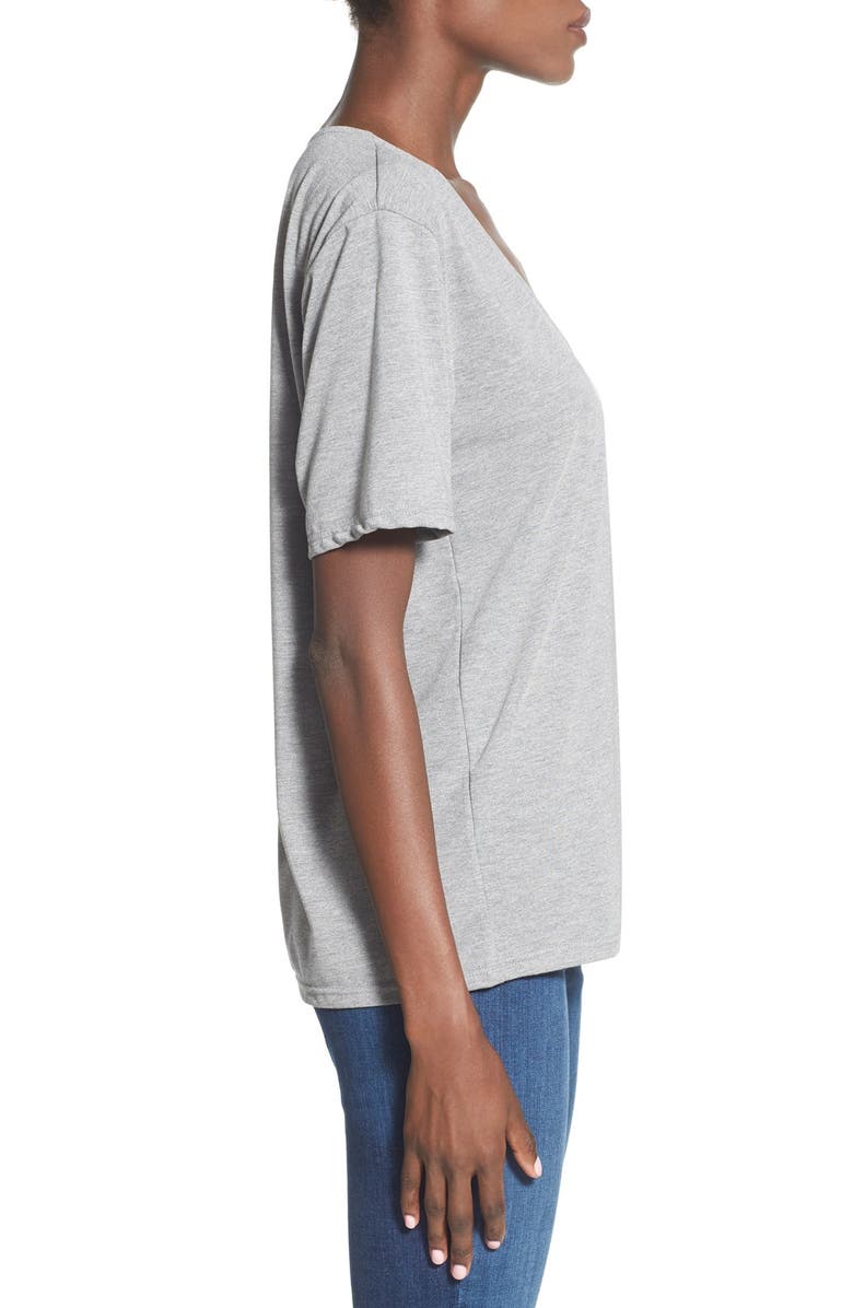 Topshop V-Neck Tee, Alternate, color, 