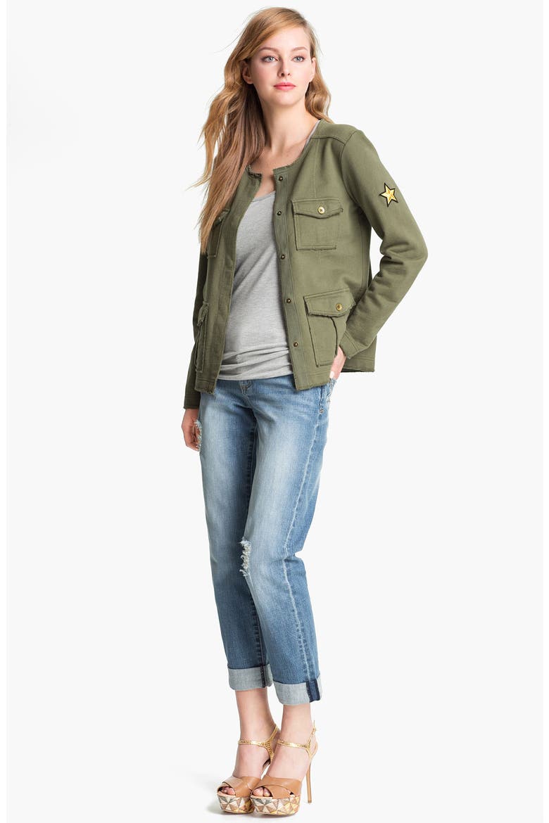 'Catherine' Distressed Slim Boyfriend Jeans, Alternate, color, DISCOVER