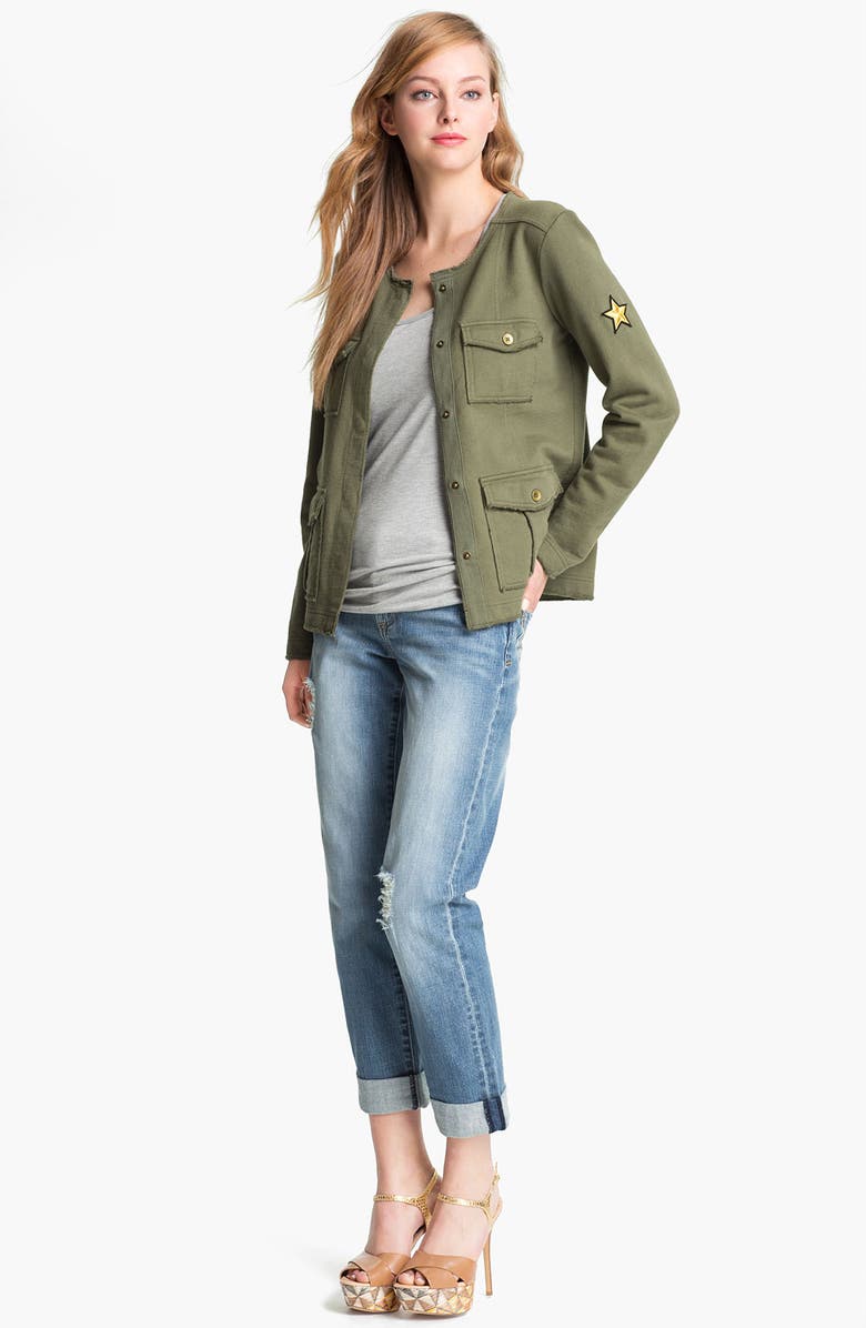 KUT from the Kloth 'Catherine' Distressed Slim Boyfriend Jeans, Alternate, color, 