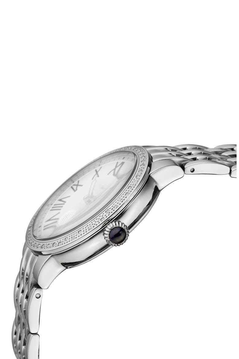 Astor Diamond Quartz Watch, 40mm - 0.24 ctw, Alternate, color, STAINLESS STEEL