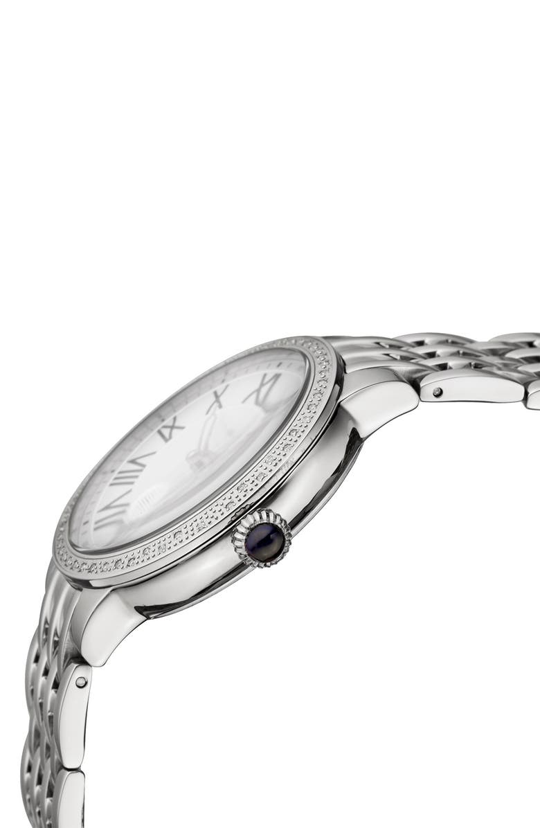 GV2 Astor Diamond Quartz Watch, 40mm - 0.24 ctw, Alternate, color, Stainless Steel