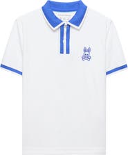 Psycho Bunny Kids' Ridley Tipped Piqué Polo
