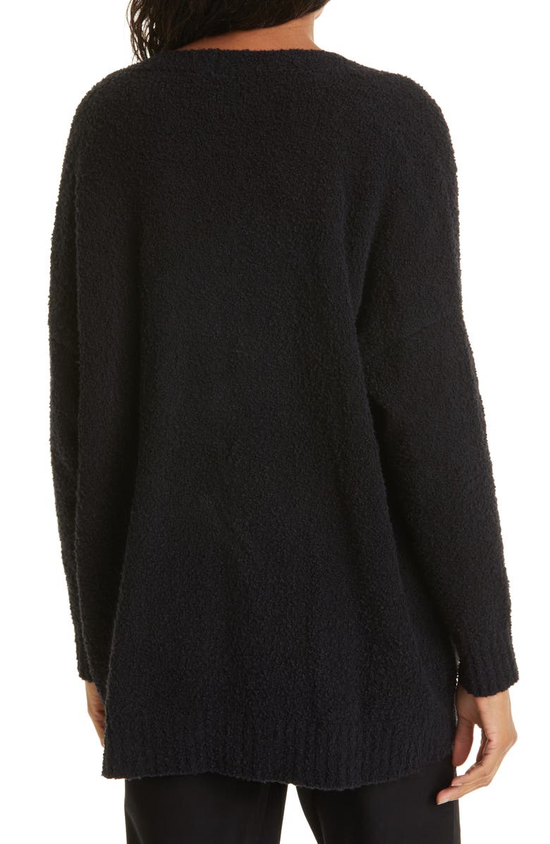 Eileen Fisher V-Neck Organic Cotton Blend Cardigan, Alternate, color, 