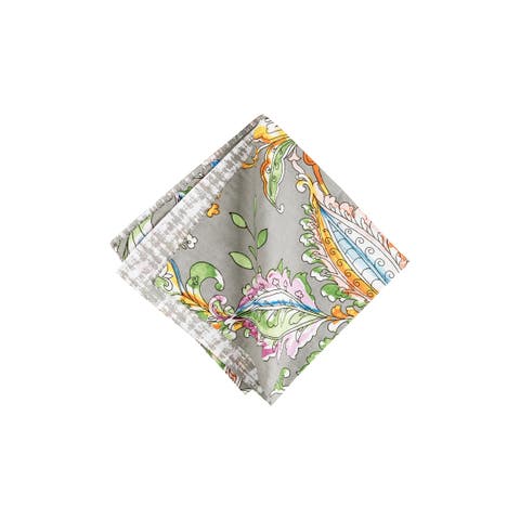 Frey Reversible Colorful Paisley Cloth Napkin Set of 6