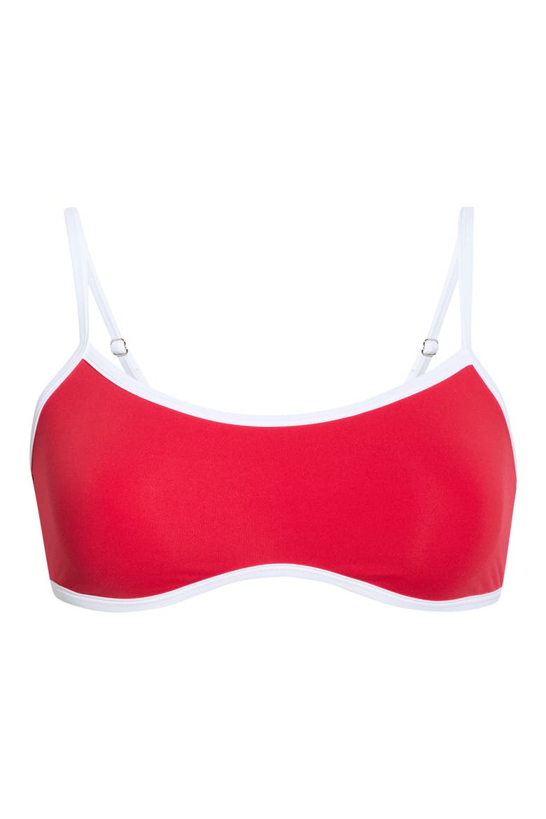 Monica Sports Bralette, Alternate, color, CHERRY/WHITE