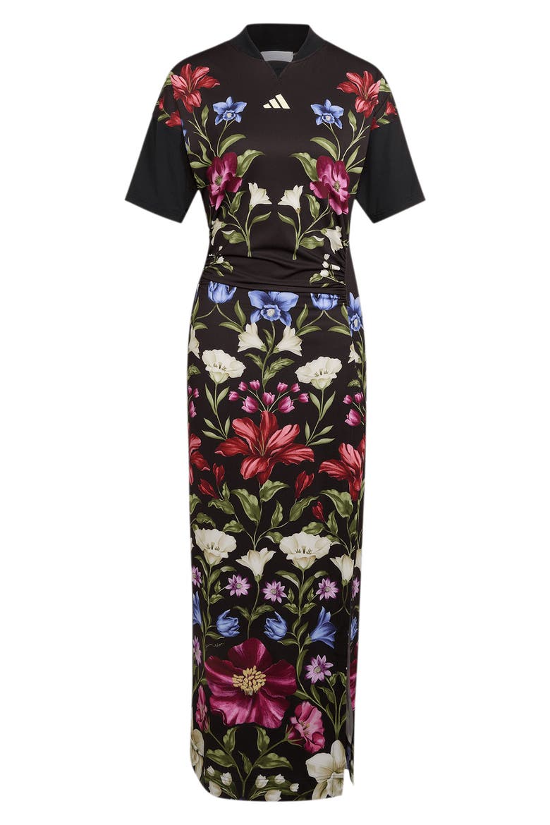 FARM Rio Premium Floral Maxi Dress, Alternate, color, BLACK/ CREAM WHITE/ GREEN