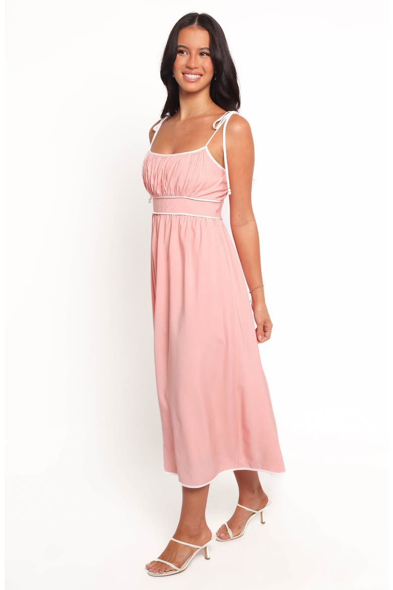 Tie Strap Maxi Dress, Alternate, color, PINK