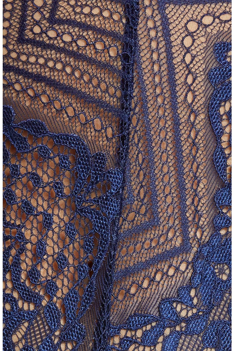 Cutout Geo Lace Teddy, Alternate, color, ESTATE BLUE