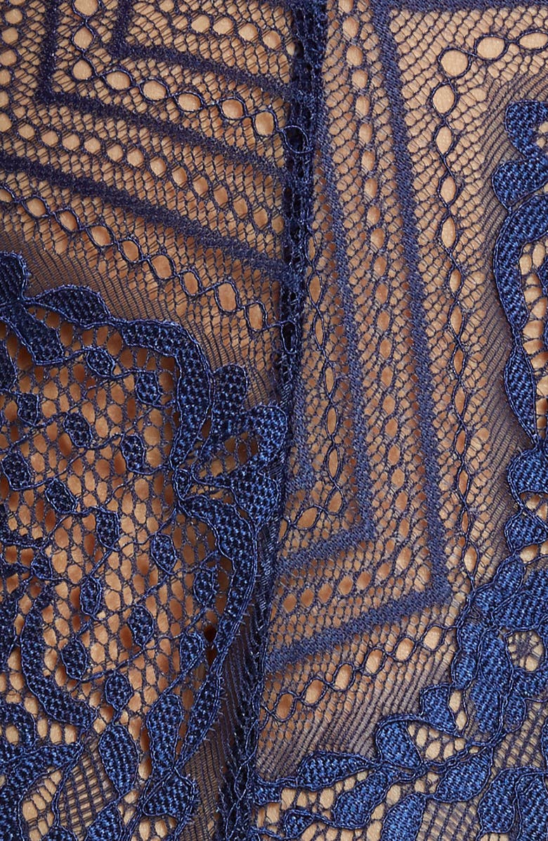 Oh La La Cheri Cutout Geo Lace Teddy, Alternate, color, 