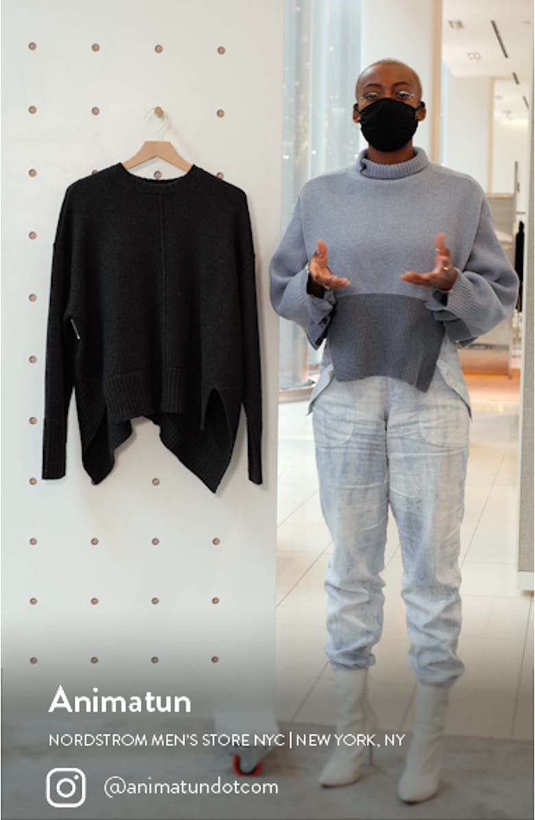 Bebe Tattoo Oversize Wool Sweater, sales video thumbnail