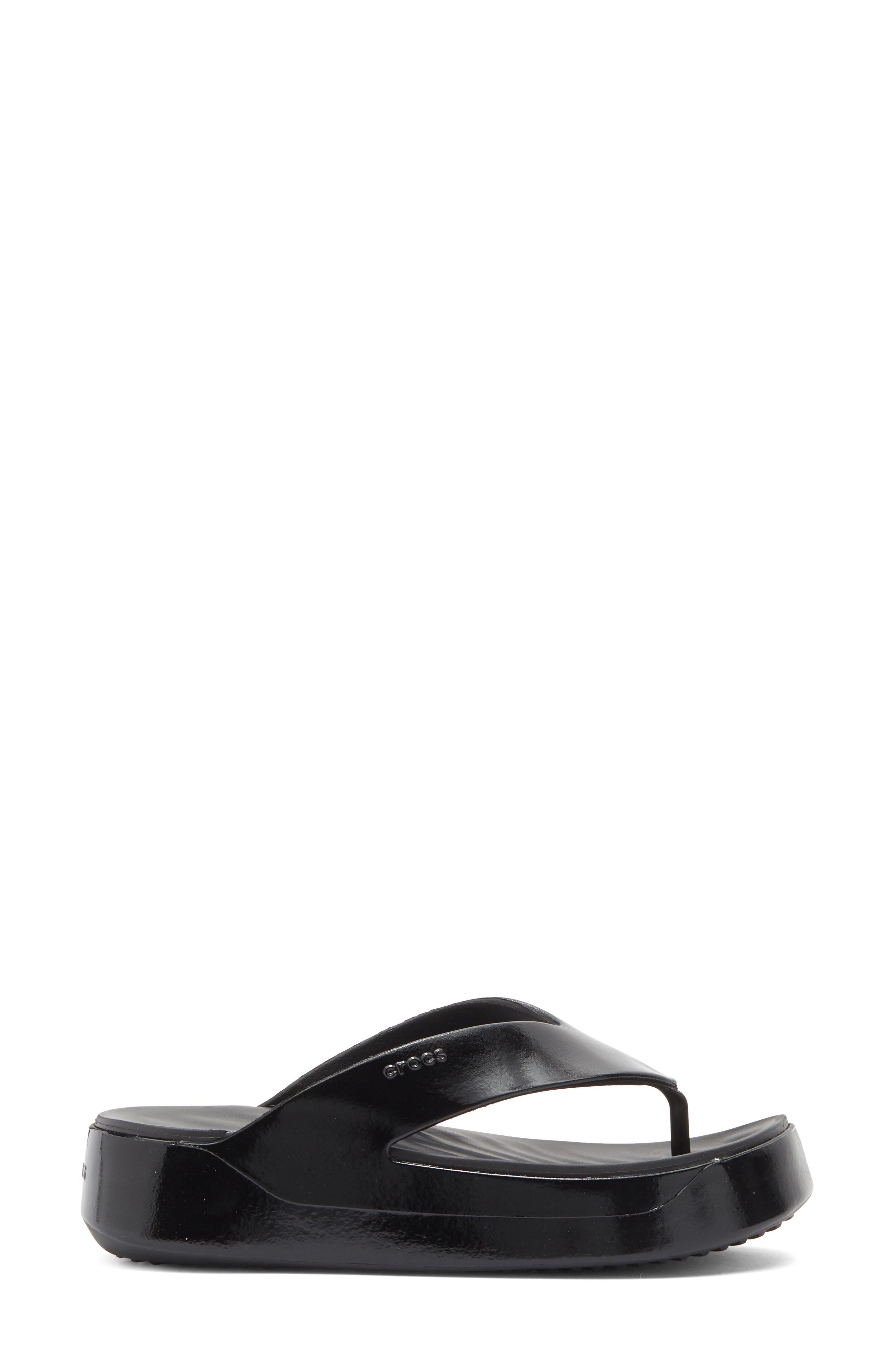 CROCS Getaway Platform Flip Flop, Alternate, color, Black