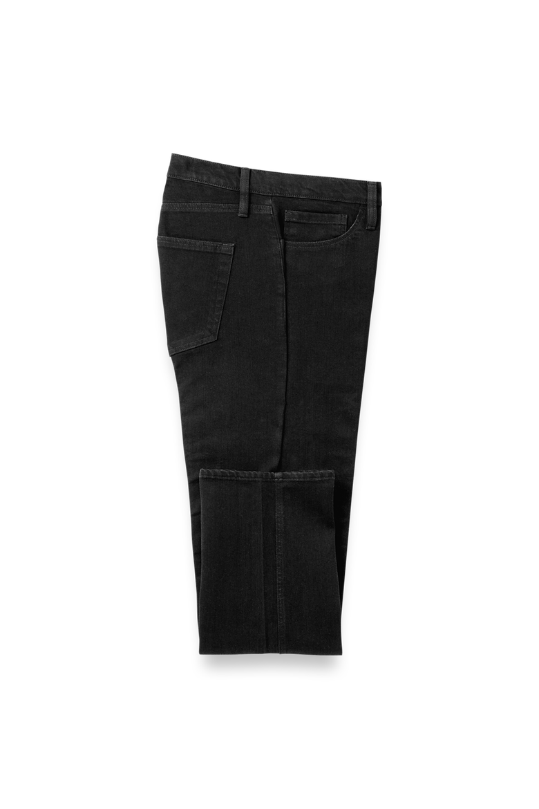 Denim Five Pocket Pants, Main, color, Black