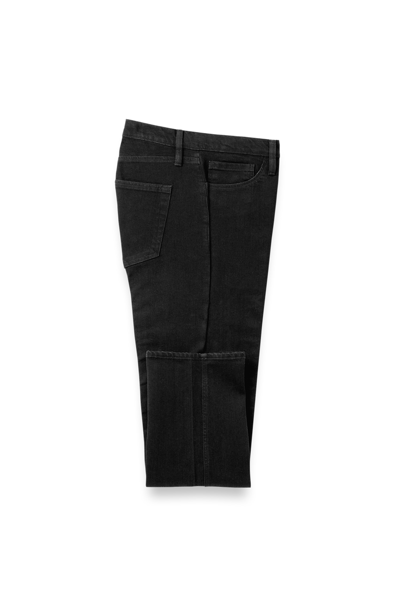 Paul Fredrick Denim Five Pocket Pants, Main, color, Black