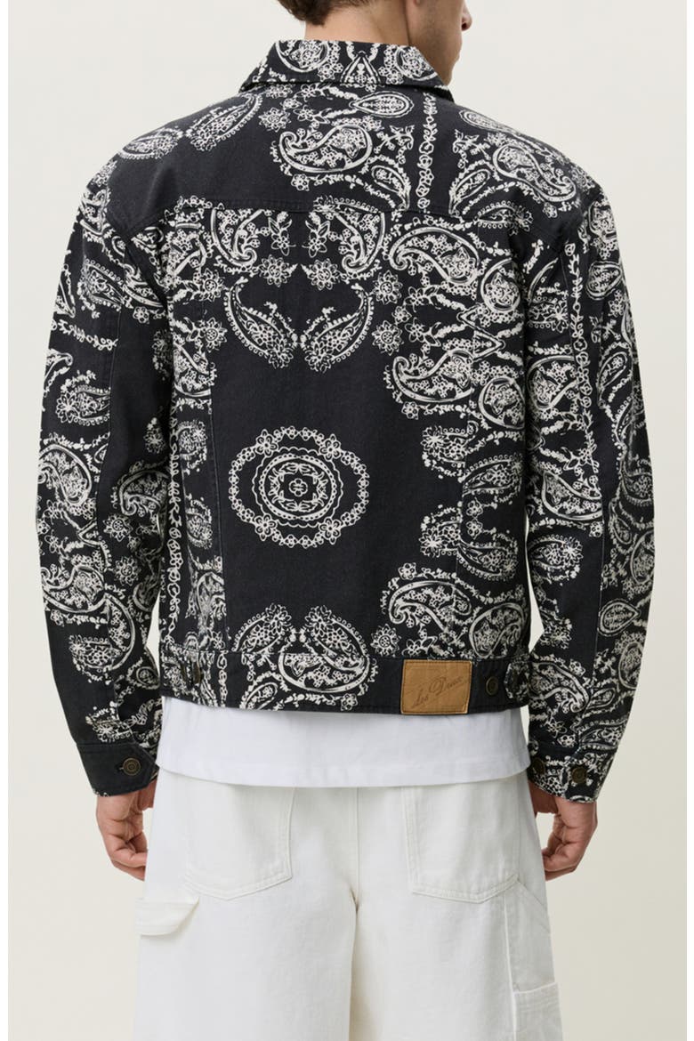 Paisley Cotton Twill Shirt Jacket, Alternate, color, BLACK MULTI