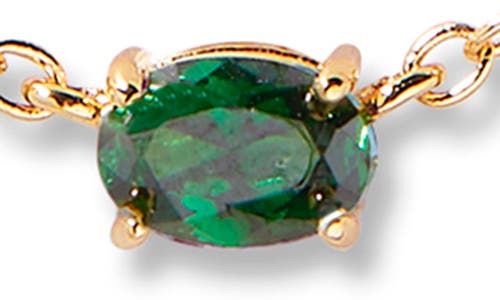 Brook & York Brook And York Brenna Birthstone Station Necklace In Gold May