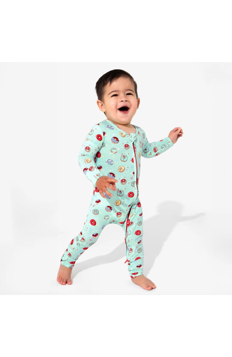 Bellabu Bear Baby Blue Space Donut Convertible Footie, Alternate, color, Blue Donut