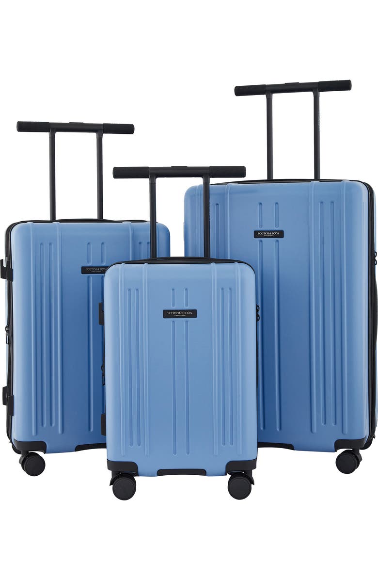 Scotch & Soda Eindhoven 3-Piece Luggage Set, Main, color, Mystic Blue
