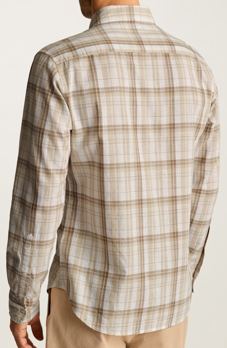 Bonobos Slim Fit Plaid Cotton Madras Button-Down Shirt, Alternate, color, Gorvy Plaid W Slub C28