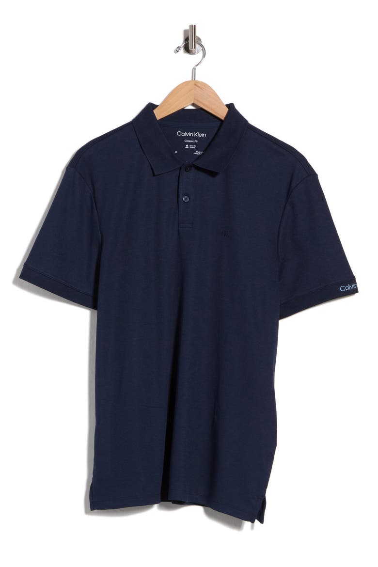 Classic Fit Embroidered Polo, Alternate, color, DARK SAPPHIRE
