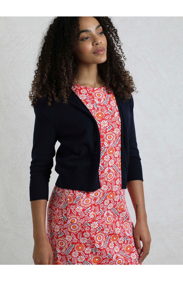 Weird Fish Limon Outfitter Cardigan, Main, color, Navy