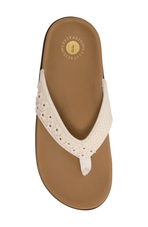 Revitalign Yumi Bvi Flip Flop In White