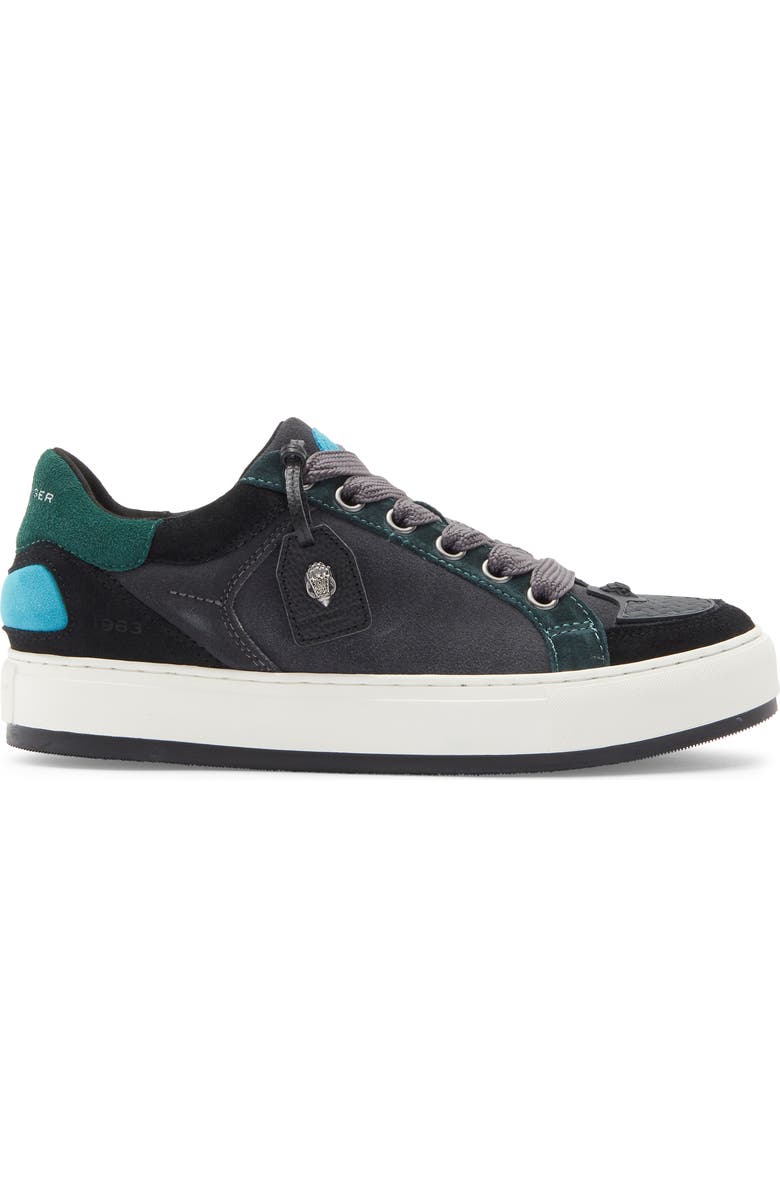 Kurt Geiger London Southbank Tag Sneaker, Alternate, color, Black/ Green