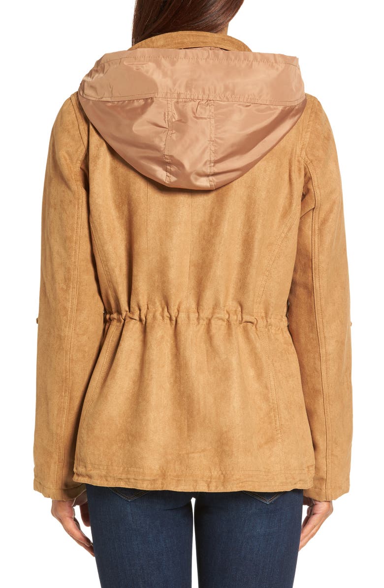 Vince Camuto Faux Suede Utility Jacket, Alternate, color, 