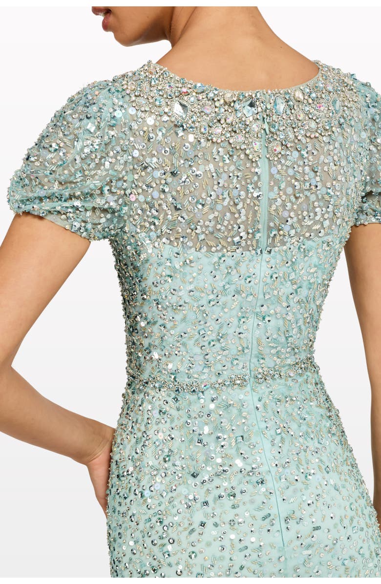 Jenny Packham Epoch Dress, Alternate, color, Crystal Aqua