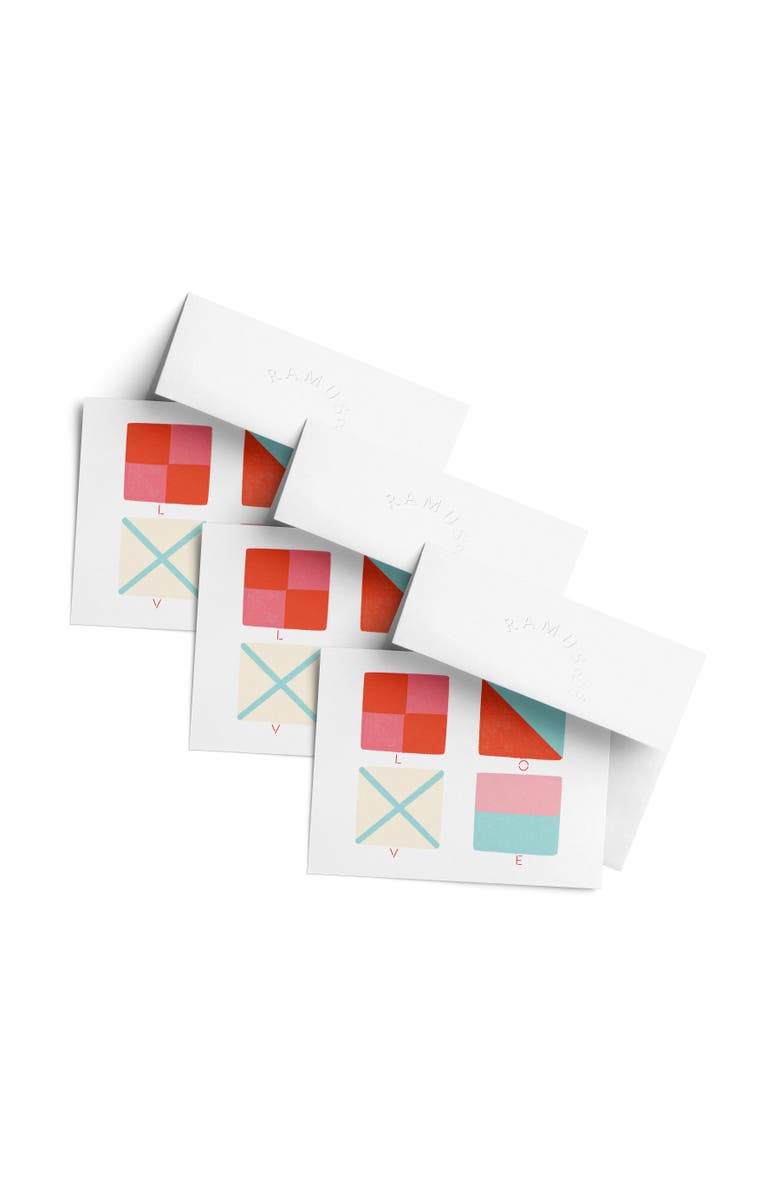 Ramus & Co Love/Valentine's Greeting Card Pack (3ct) "LOVE Nautical Flags", Main, color, Multi-Pack