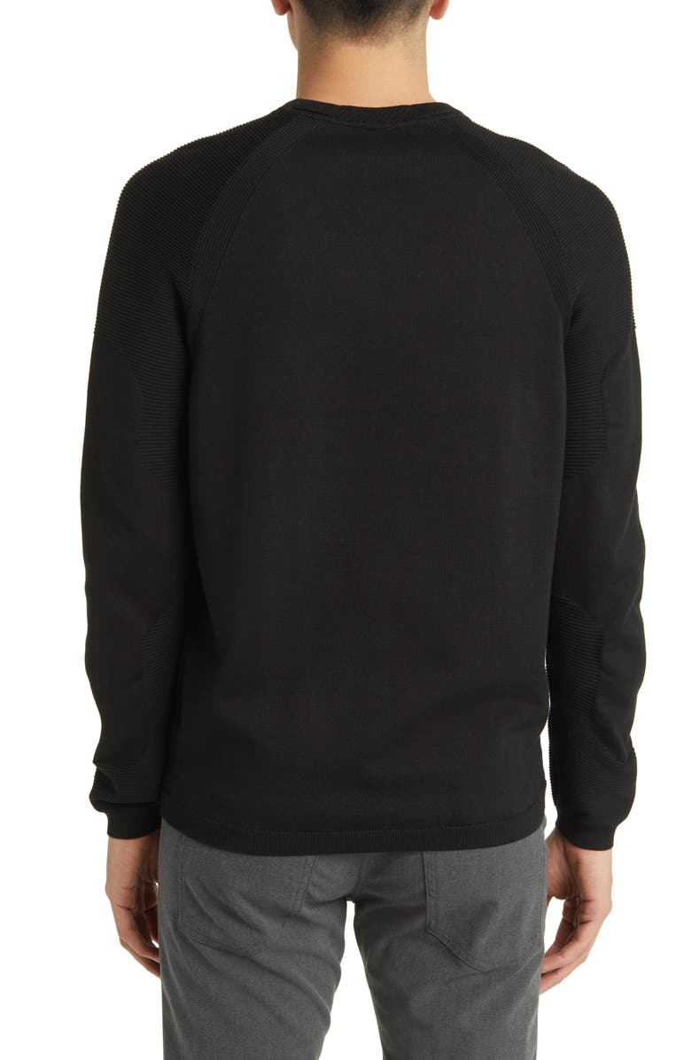 BOSS Perform-X Crewneck Sweater, Alternate, color, Black