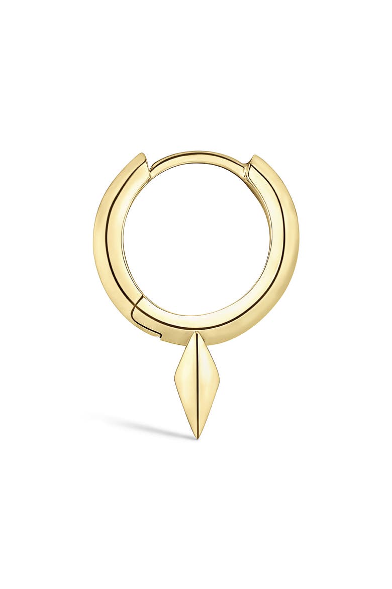Single Spike Clicker Earring, Alternate, color, YELLOW GOLD
