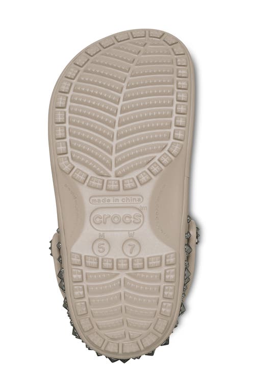 Crocs Studded Classic Clog In Brown