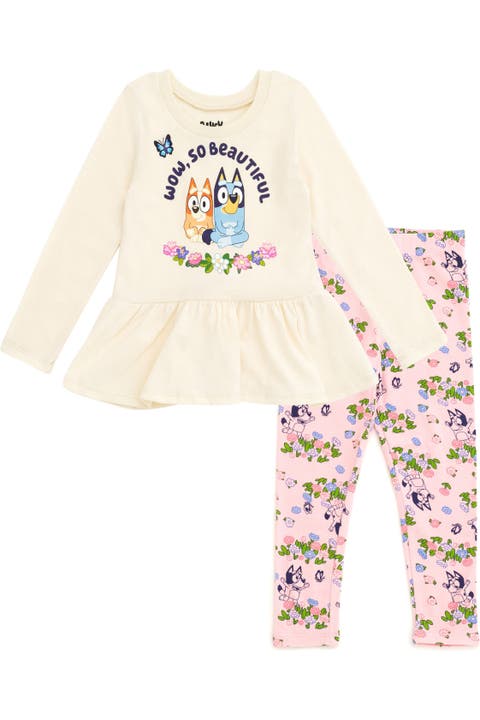2-Piece Long Sleeve Tee and Leggings Set