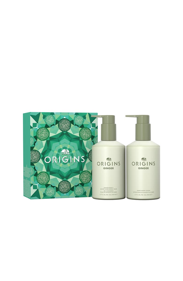 Origins Ginger Aromatic Hand Wash & Lotion Duo Holiday Gift Set $61 Value, Main, color, 