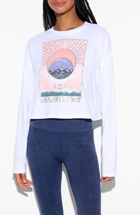 Cosmic Connection Drew Long Sleeve Crop Top