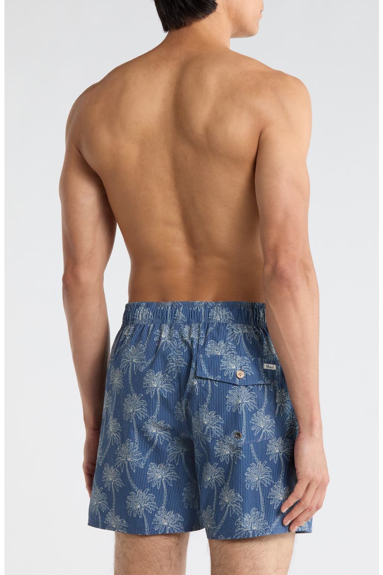 Exotica Swim Trunks, Alternate, color, DARK DENIM