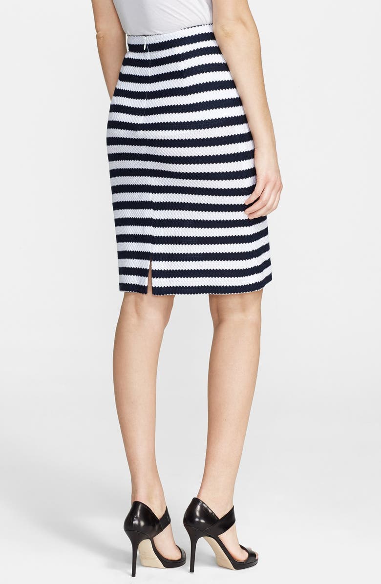 Diane von Furstenberg 'Walda' Stripe Knit Cotton Skirt, Alternate, color, 