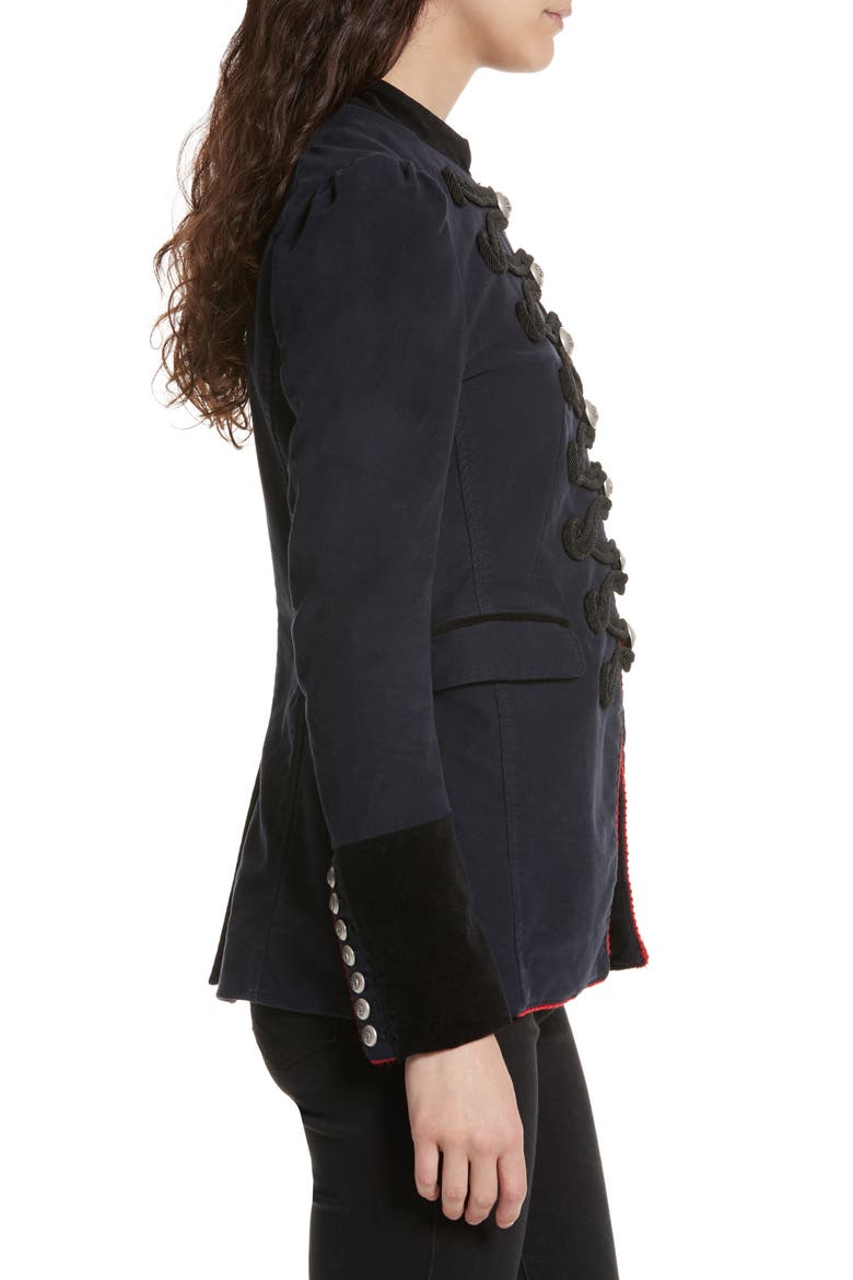Seamed & Structured Blazer, Alternate, color, NAVY