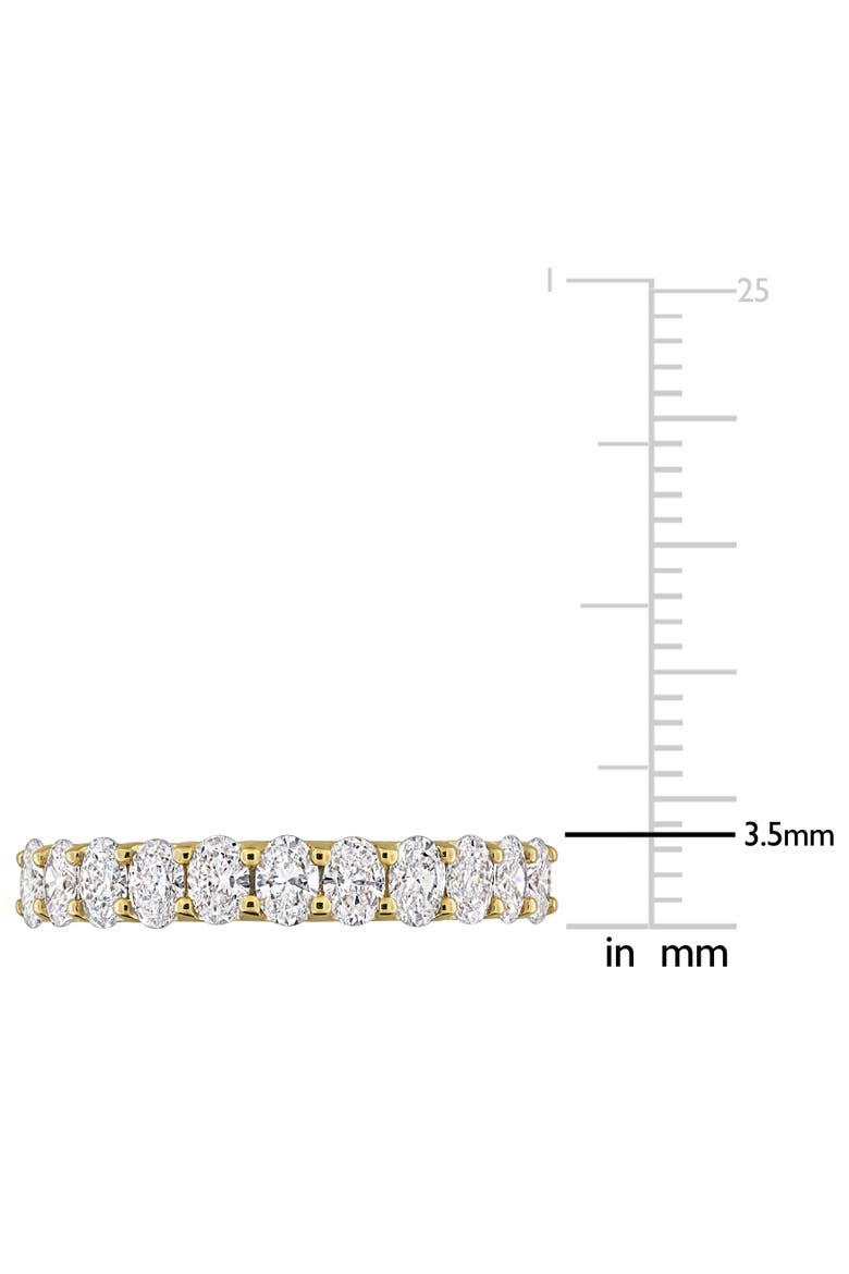 1 CTW Oval Lab-Grown Diamond Band 14k, Alternate, color, Yellow Gold
