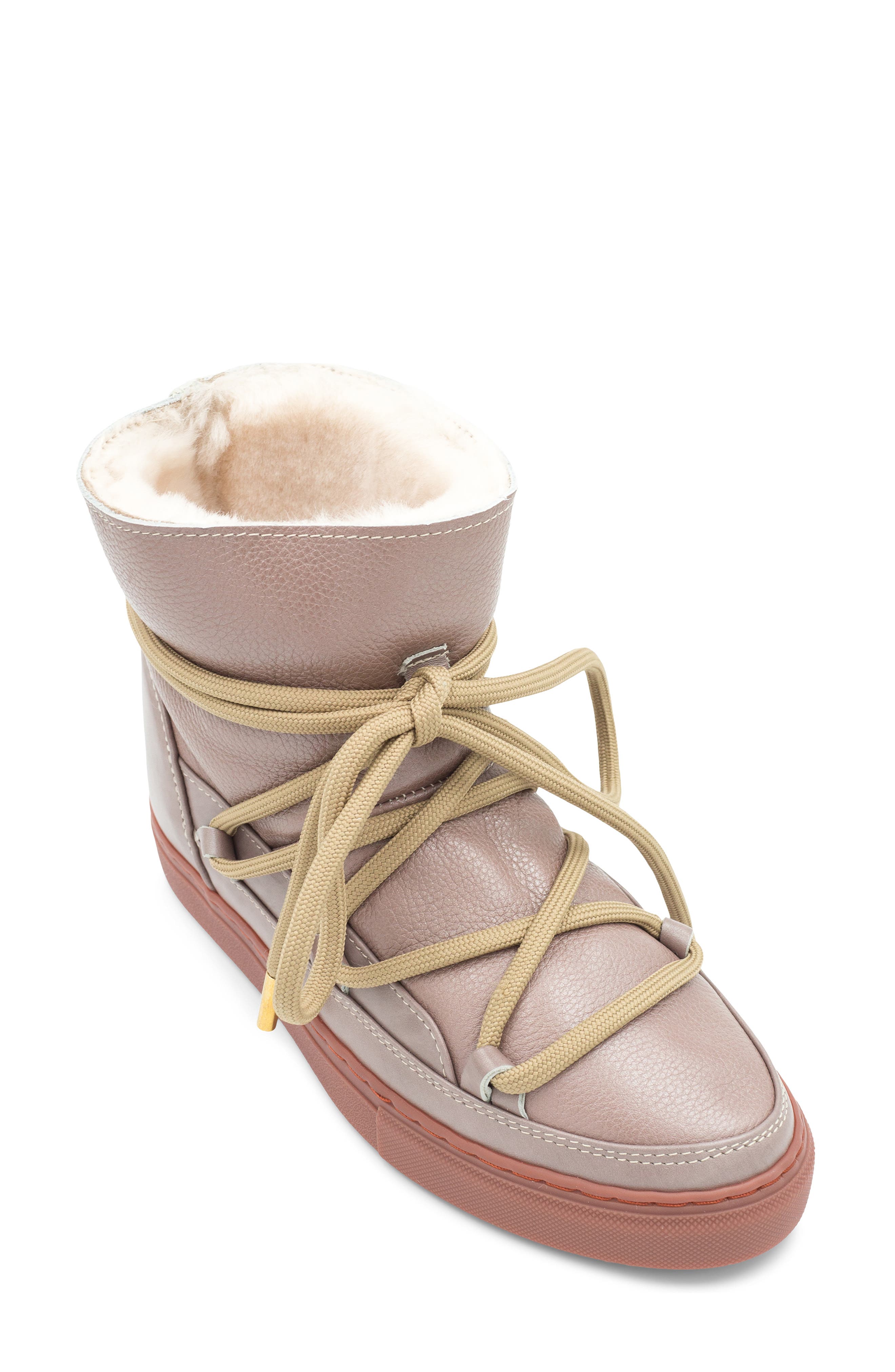 INUIKII Classic Genuine Shearling Sneaker Boot, Main, color, 