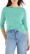 NZT by NIC+ZOE Stripe Boat Neck T-Shirt