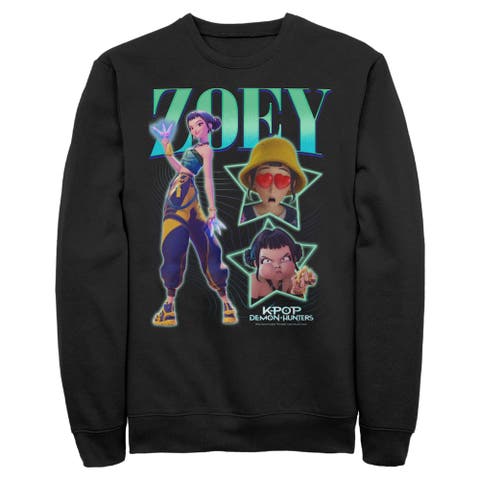 Men's KPop Demon Hunters Zoey Super Star Logo  Sweatshirt
