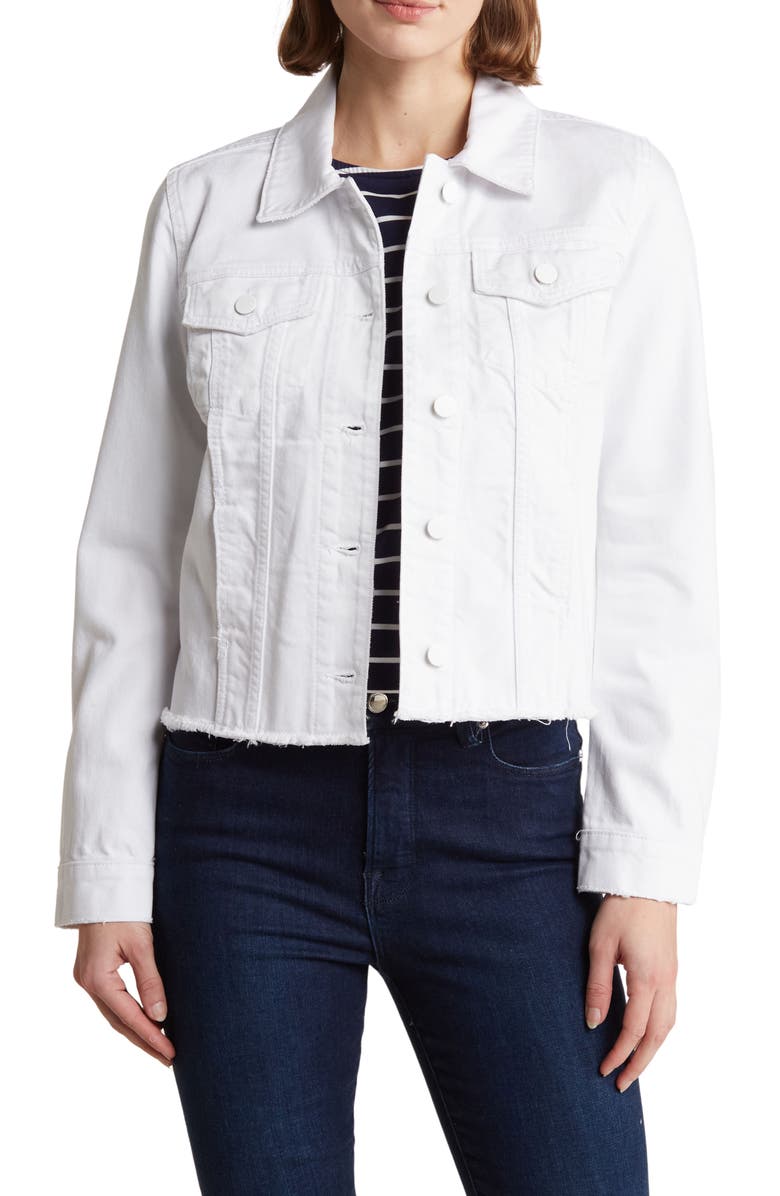 KUT from the Kloth Julia Crop Denim Jacket, Main, color, 