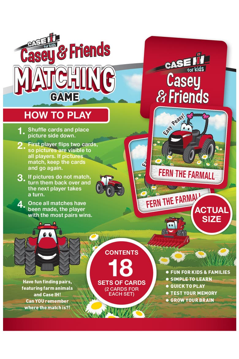 Case IH - Casey & Friends Matching Game, Alternate, color, Multicolor