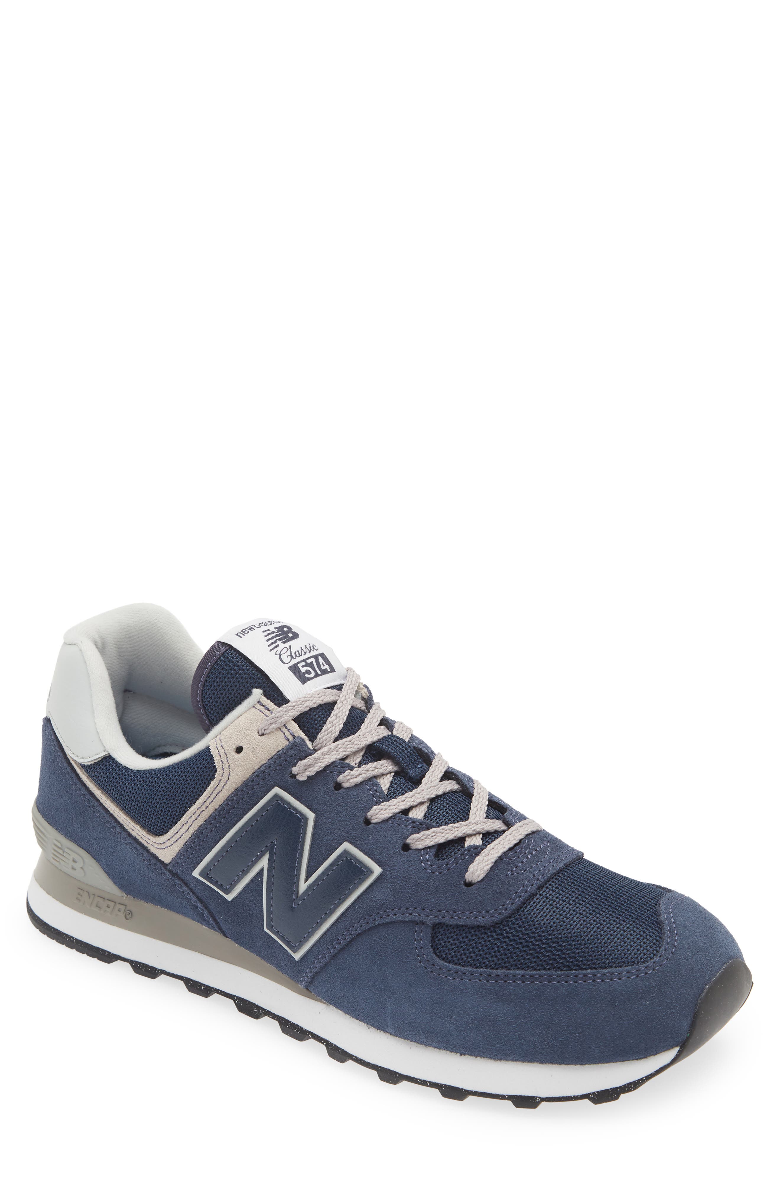 New Balance Gender Inclusive 574 Classic Sneaker, Main, color, Navy/ White
