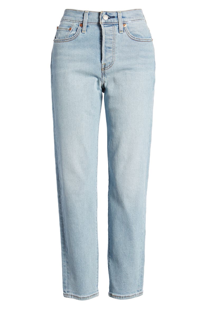 Levi's® Wedgie Icon Fit High Waist Crop Jeans, Alternate, color, BAUHAUS BLUES