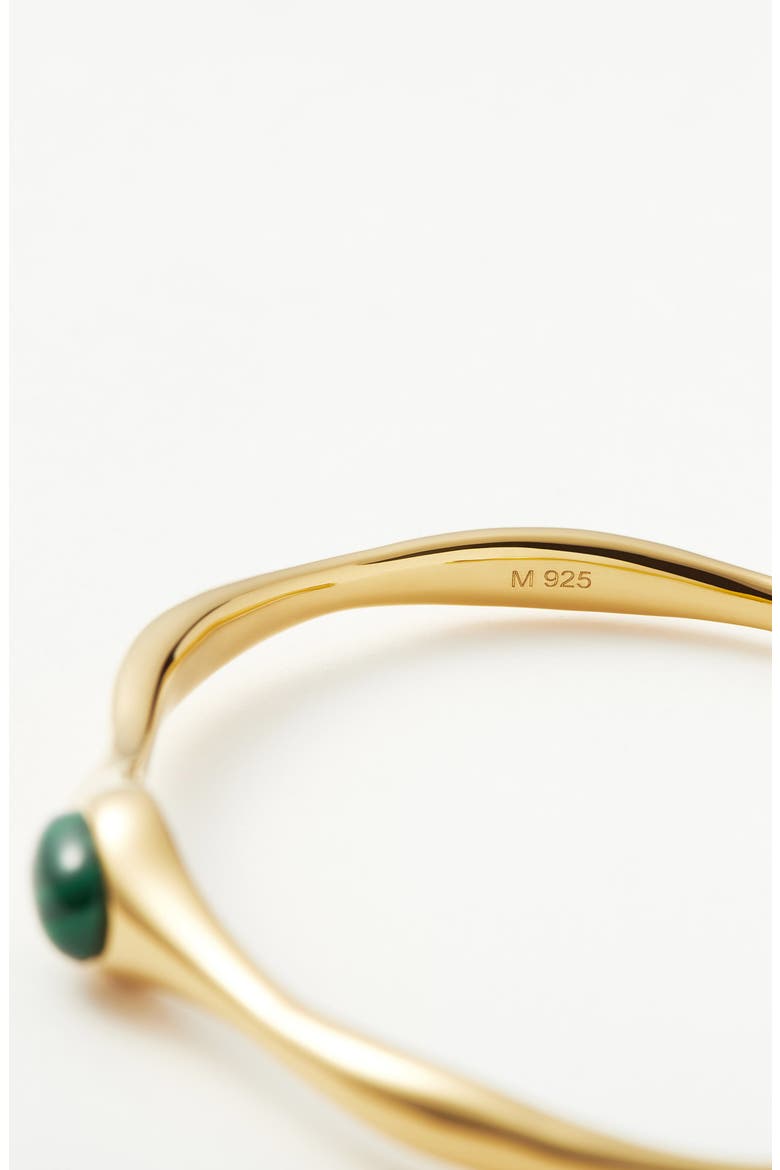 Malachite Cuff Bracelet, Alternate, color, GOLD