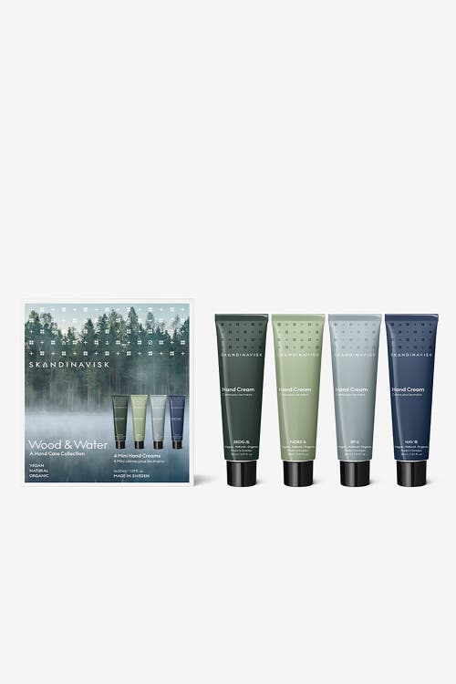 Skandinavisk Wood & Water Mini Handcream Giftset In Blue