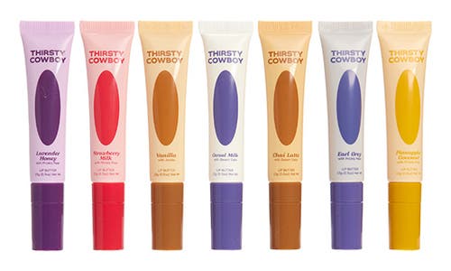 Thirsty Cowboy Butter Up 7-piece Lip Balm Set $118.65 Value In Transparent