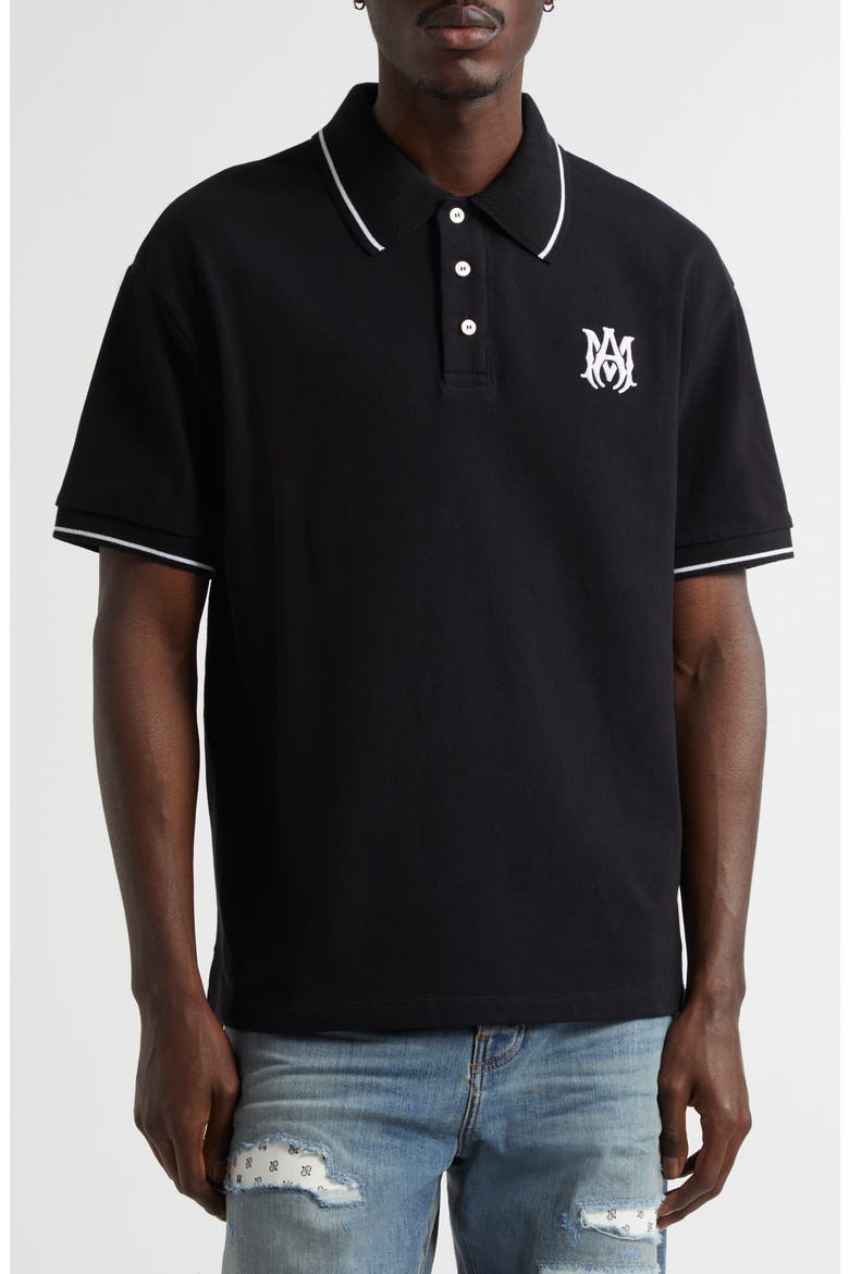 MA Core Logo Polo, Main, color, BLACK